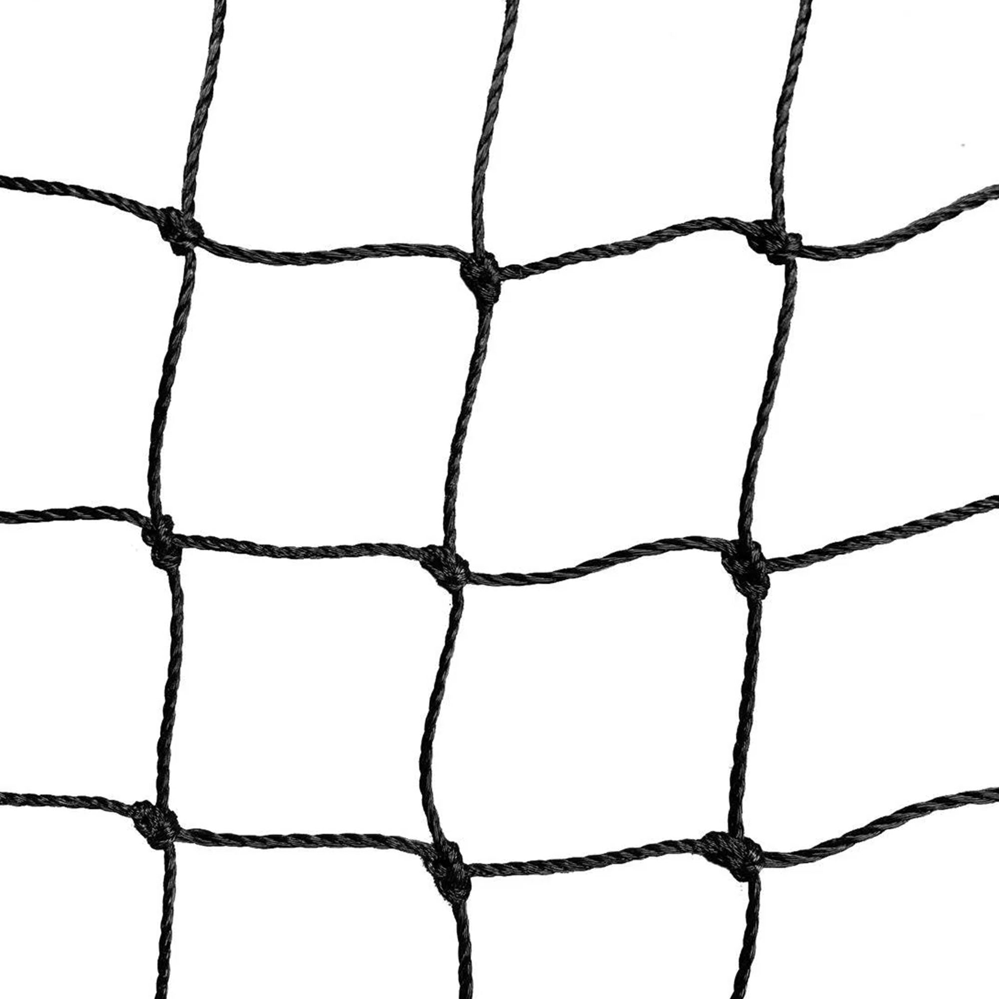 Hit Run Steal 12x12x55ft Batting Cage Net Only, 1.75" Mesh, Black (Open Box) - VMInnovations