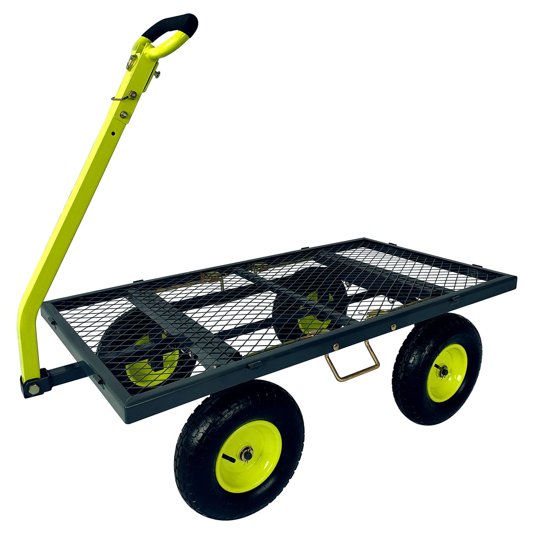 Yard Tuff 3-in-1 Dual Side Dump Wagon with Fold Down Sides and 1000 lb. Capacity