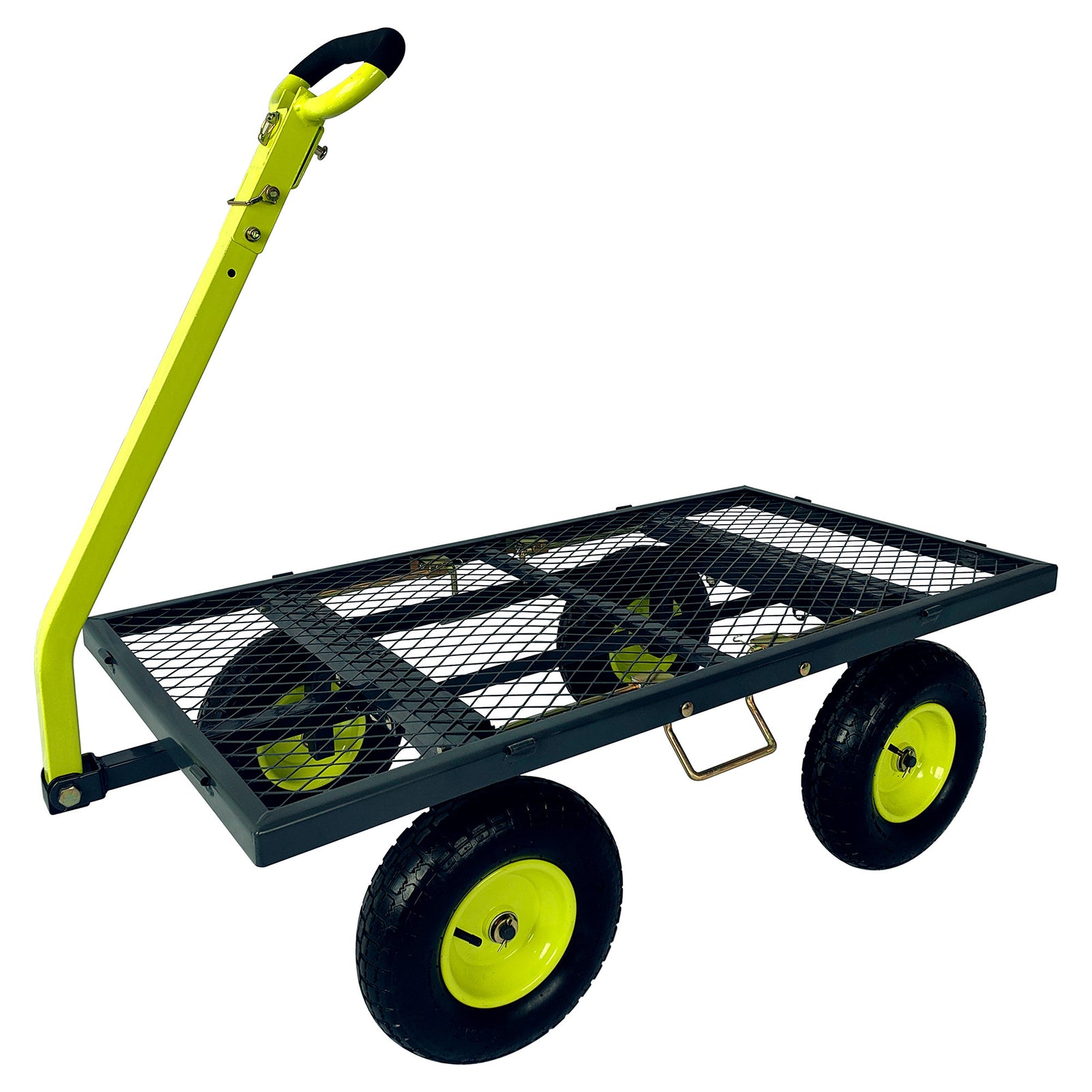 Yard Tuff 3-in-1 Dual Side Dump Wagon with Fold Down Sides and 1000 lb. Capacity - VMInnovations