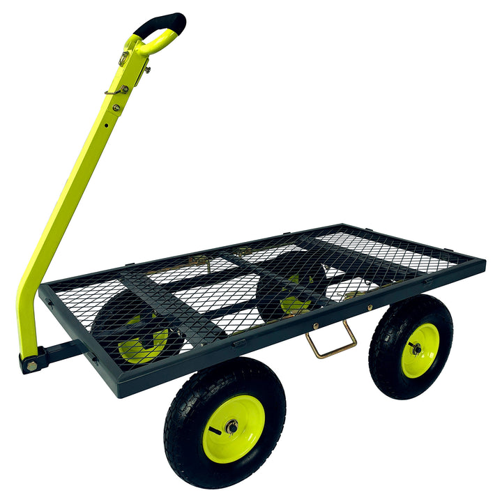 Yard Tuff 3-in-1 Dual Side Dump Wagon with Fold Down Sides and 1000 lb. Capacity