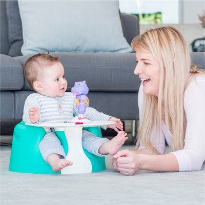 Bumbo Baby Soft Foam Wide Floor Seat w/3 Point Adjustable Harness, 3 Pack, Aqua - VMInnovations