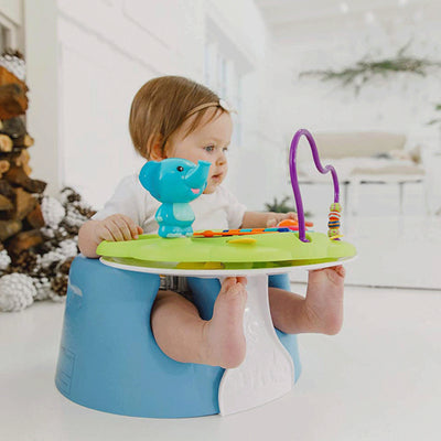 Bumbo Baby Soft Foam Wide Floor Seat w/3 Point Adjustable Harness, 3 Pack, Blue - VMInnovations