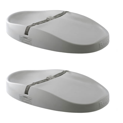 Bumbo Diaper Changing Pad, Baby Changing Mat with Safety Belt, 2 Pack, Gray - VMInnovations