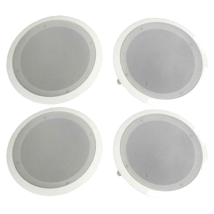 Pyle Home PDIC Series 8" 250W Round Flush Mount Wall Ceiling Speakers (4 Pack)