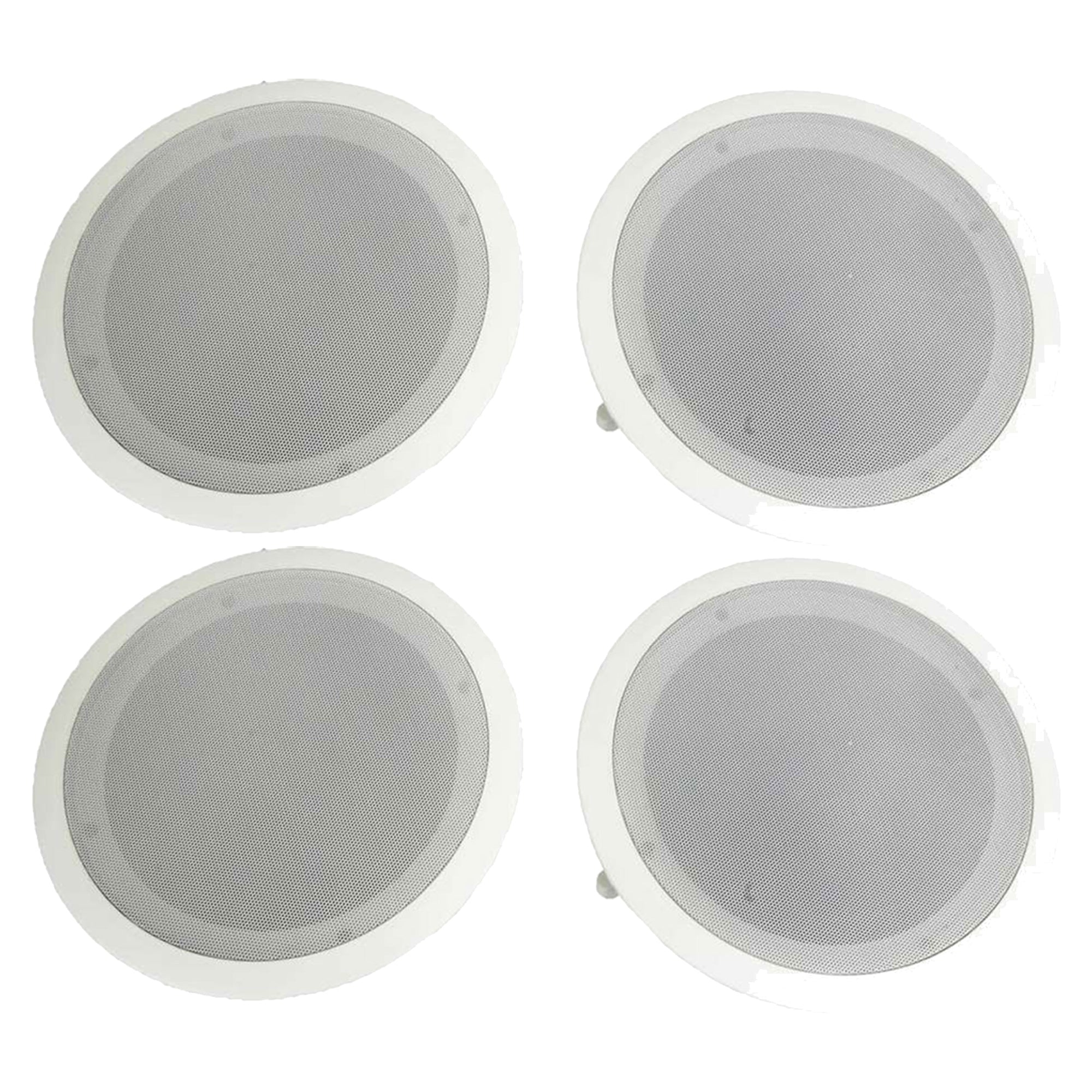 Pyle Home PDIC Series 8" 250W Round Flush Mount Wall Ceiling Speakers (4 Pack) - VMInnovations