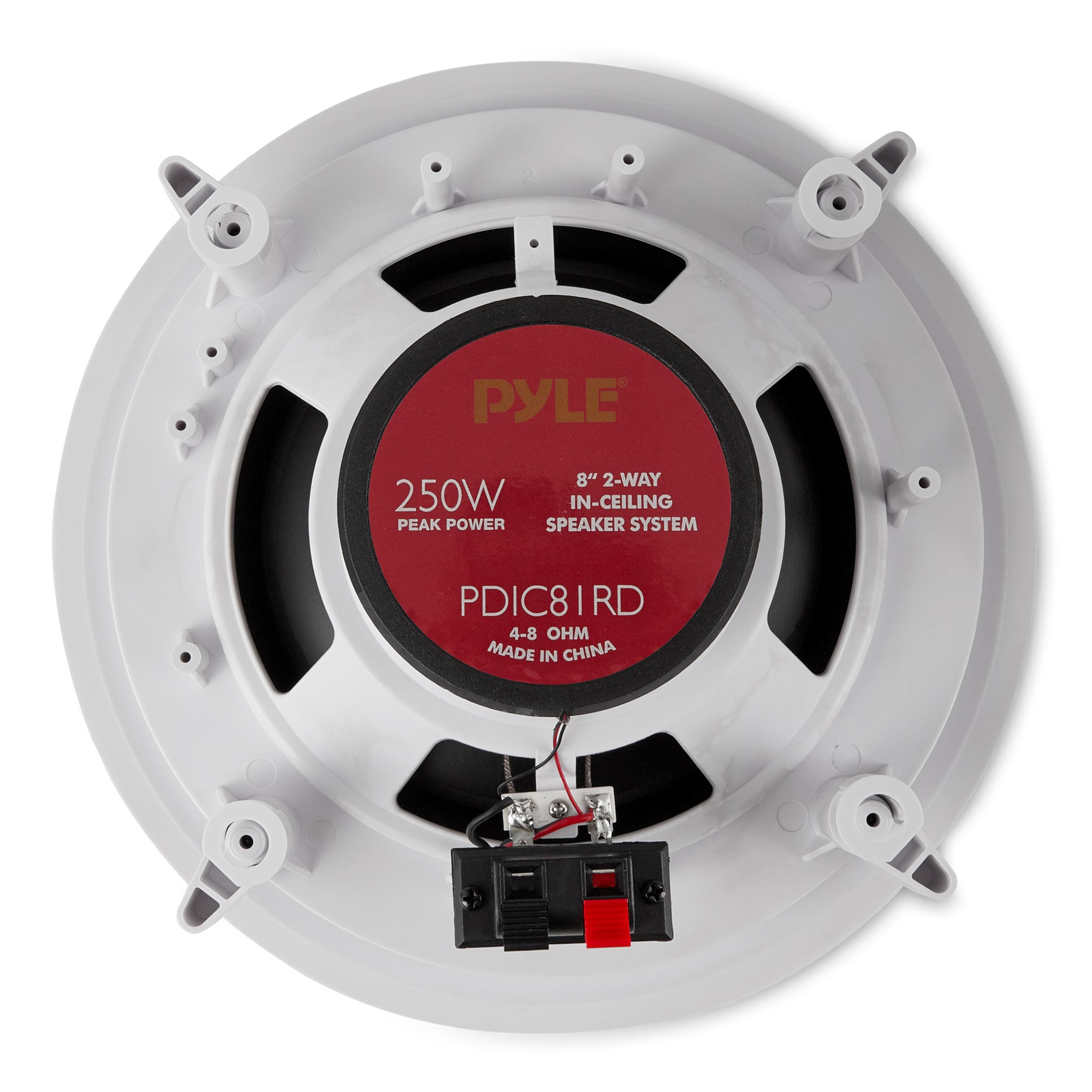Pyle Home PDIC Series 8" 250W Round Flush Mount Wall Ceiling Speakers (4 Pack) - VMInnovations