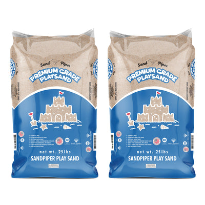 SandPiper 25Lb Premium Grade Multi-Use Play Sand w/Chemical Free Formula, 2 Pack