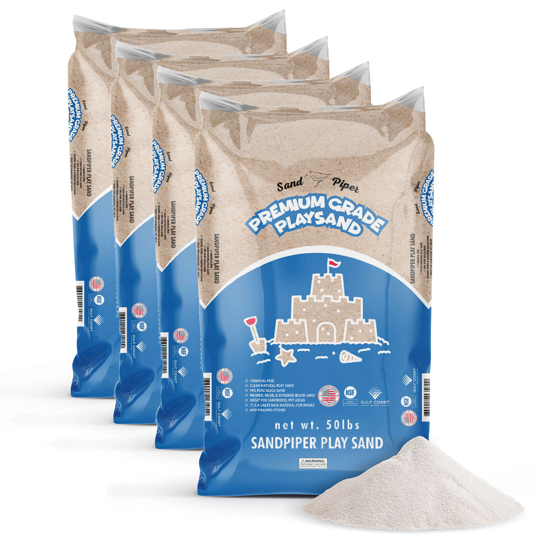 SandPiper 50lb Premium Grade Multi-Use Play Sand, Chemical Free Formula, 4 Pack