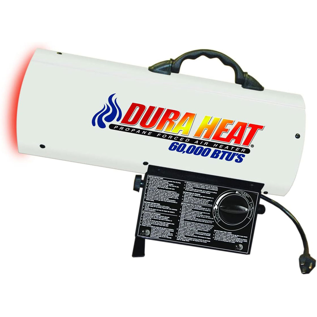 Dura Heat 60,000 BTU Auto Shut Off Portable Propane Heater for 1,500 Square Feet - VMInnovations