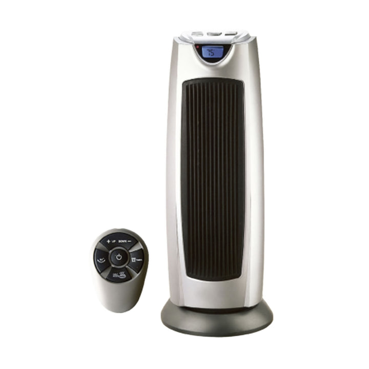 Geneva Industrial Ceramic Oscillating Tower Heater 2 Setting Fan with Remote