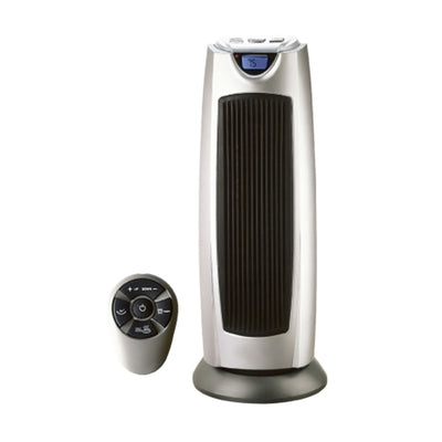 Geneva Ceramic Oscillating Tower Heater 2 Setting Fan w/Remote (Open Box) - VMInnovations