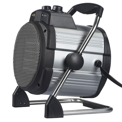 Geneva Portable Ceramic Heater 3 Setting Adjustable Thermostat Fan (Open Box) - VMInnovations