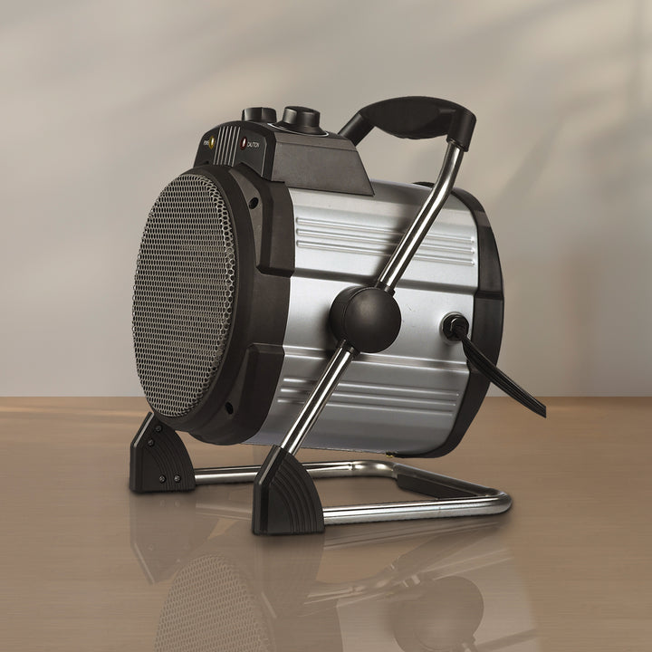 Geneva Portable Ceramic Heater 3 Setting Adjustable Thermostat Fan (Used)