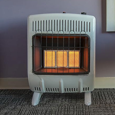 Mr. Heater 10,000 BTU Propane Vent Free Radiant Heat Indoor Wall Heater, White