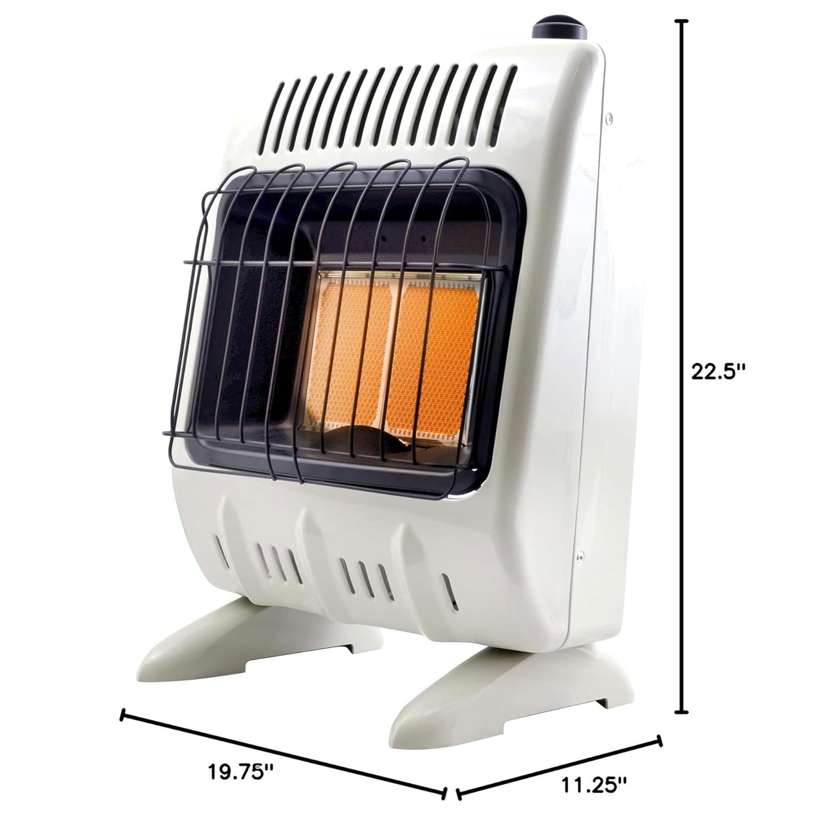 Mr. Heater 10,000 BTU Propane Vent Free Radiant Heat Indoor Wall Heater, White - VMInnovations