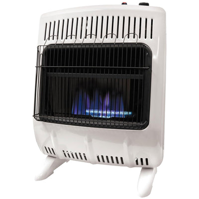 Mr. Heater 20,000 BTU Blue Flame Vent-Free Wall Heater, Covers 700 Sq. Ft, White