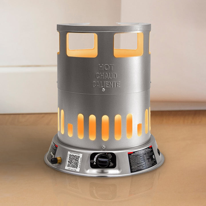 Dura Heat Portable 80000 BTU Convection Style LP Gas Heater, 2000 Sq Ft Coverage - VMInnovations