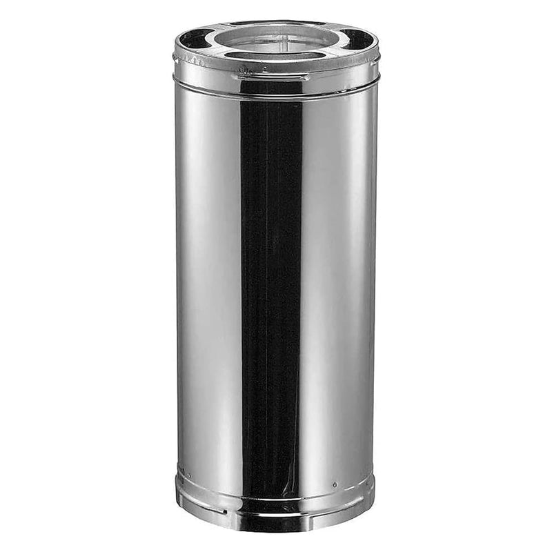 DuraVent DuraPlus Chimney Appliance Pipe, Stainless Steel, Double Wall, 6” x 24”