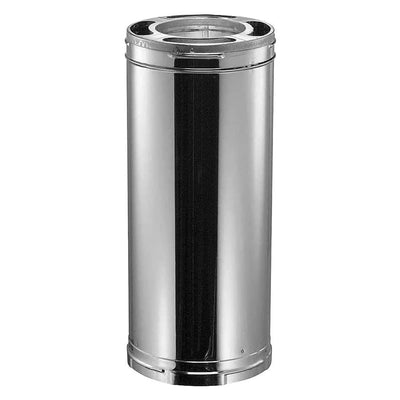 DuraVent DuraPlus Chimney Pipe, Stainless Steel, Double Wall, 6” x 24”(Open Box) - VMInnovations