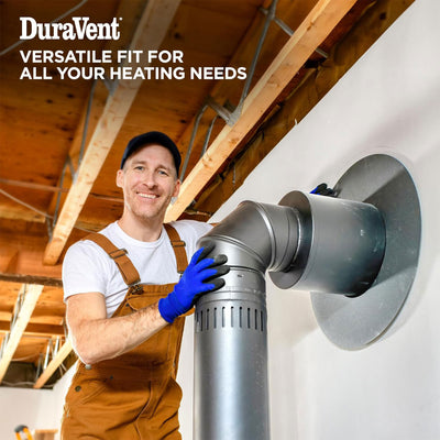 DuraVent DuraPlus Chimney Appliance Pipe, Stainless Steel, Double Wall, 6” x 24”