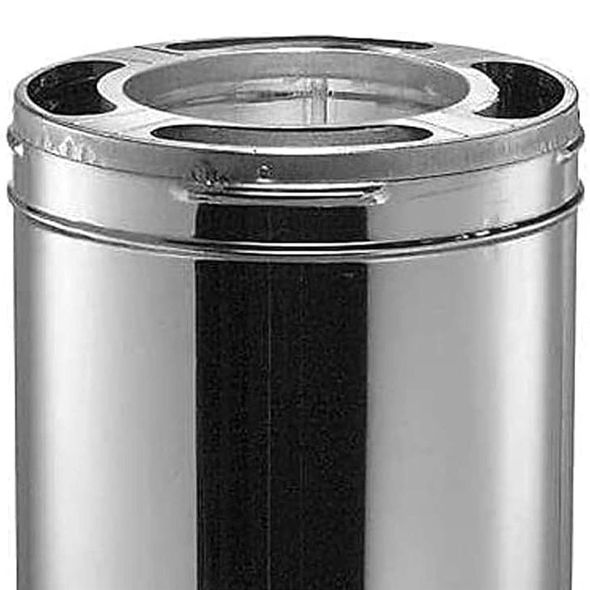DuraVent DuraPlus Chimney Pipe, Stainless Steel, Double Wall, 6” x 24”(Open Box) - VMInnovations
