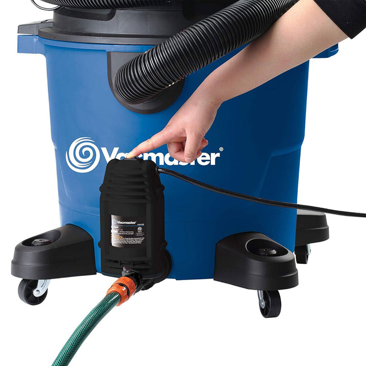 Vacmaster Wet and Dry Pump with Shut Off Valve and High Impact Housing(Open Box)