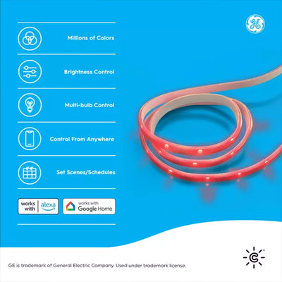 Cync Smart LED Light Strip with Voice & Out of Home Control, 80" Long (Open Box) - VMInnovations