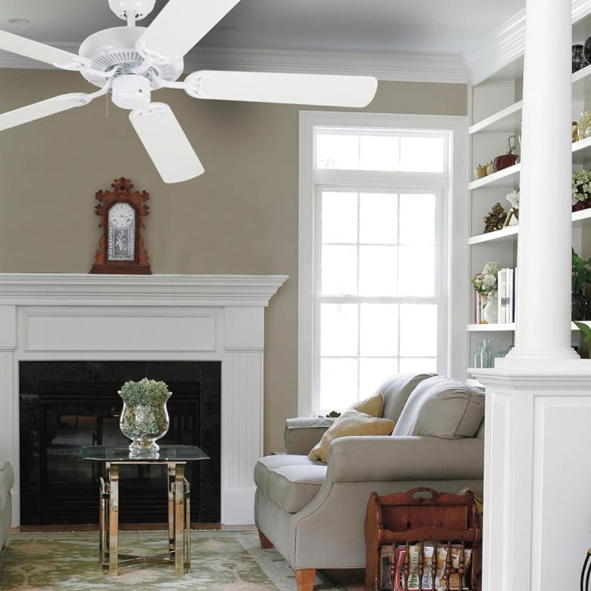 Westinghouse 2 Pack Contractor's Choice 52" Quiet Motor Flush Mount Ceiling Fan - VMInnovations