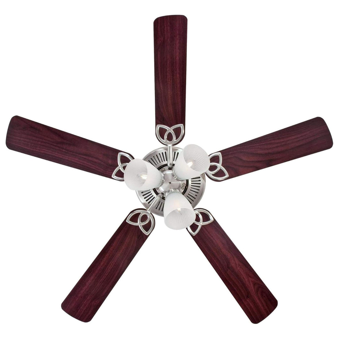 Westinghouse Ceiling Fan w/Light Kit, 52", Brushed Nickel Finish (Open Box)