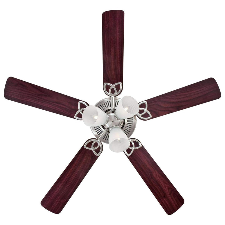Westinghouse Ceiling Fan w/Light Kit, 52", Brushed Nickel Finish (Open Box)