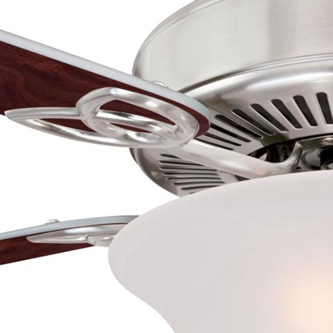 Westinghouse Ceiling Fan w/Light Kit, 52", Brushed Nickel Finish (Open Box)