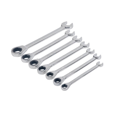 GEARWRENCH 10 Piece 90 Tooth SAE Ratcheting Wrench Set, 12 Point Box End, Chrome