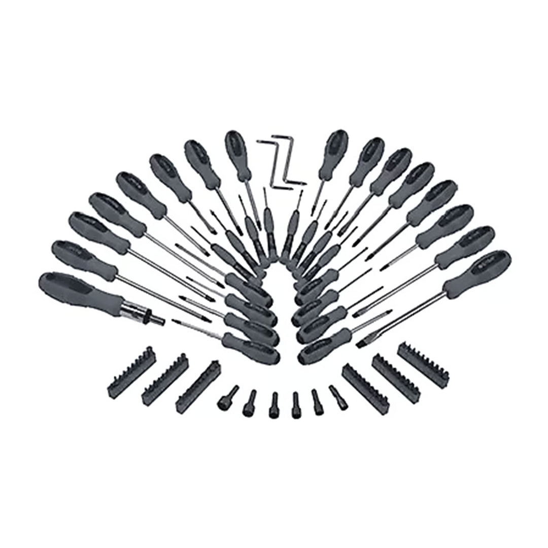 Master Mechanic 2 Pack Screwdriver & Bits Made of Chrome Vanadium Steel, 100 Pc