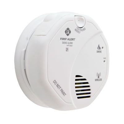 First Alert Smoke and Carbon Monoxide Detector with 120 Volt Battery, White