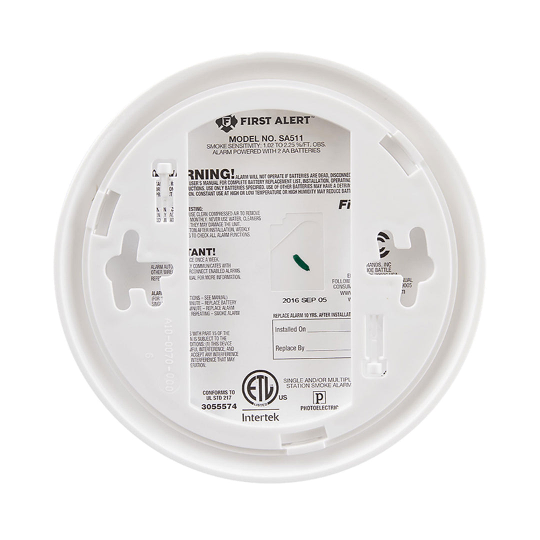 First Alert Smoke and Carbon Monoxide Detector with 120 Volt Battery, White - VMInnovations