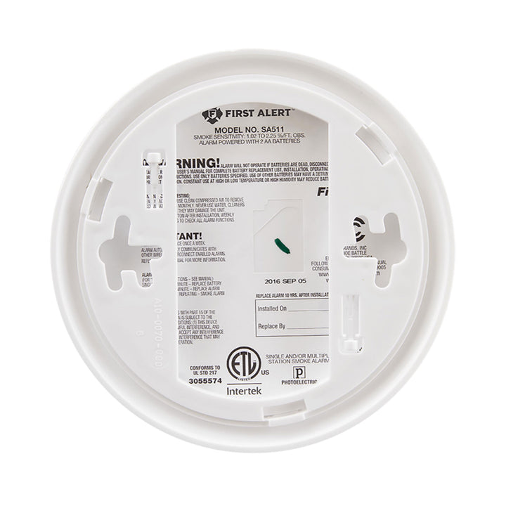 First Alert Smoke and Carbon Monoxide Detector with 120 Volt Battery, White - VMInnovations