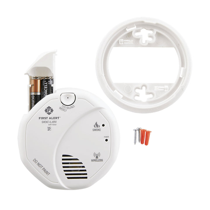 First Alert Smoke and Carbon Monoxide Detector with 120 Volt Battery, White - VMInnovations