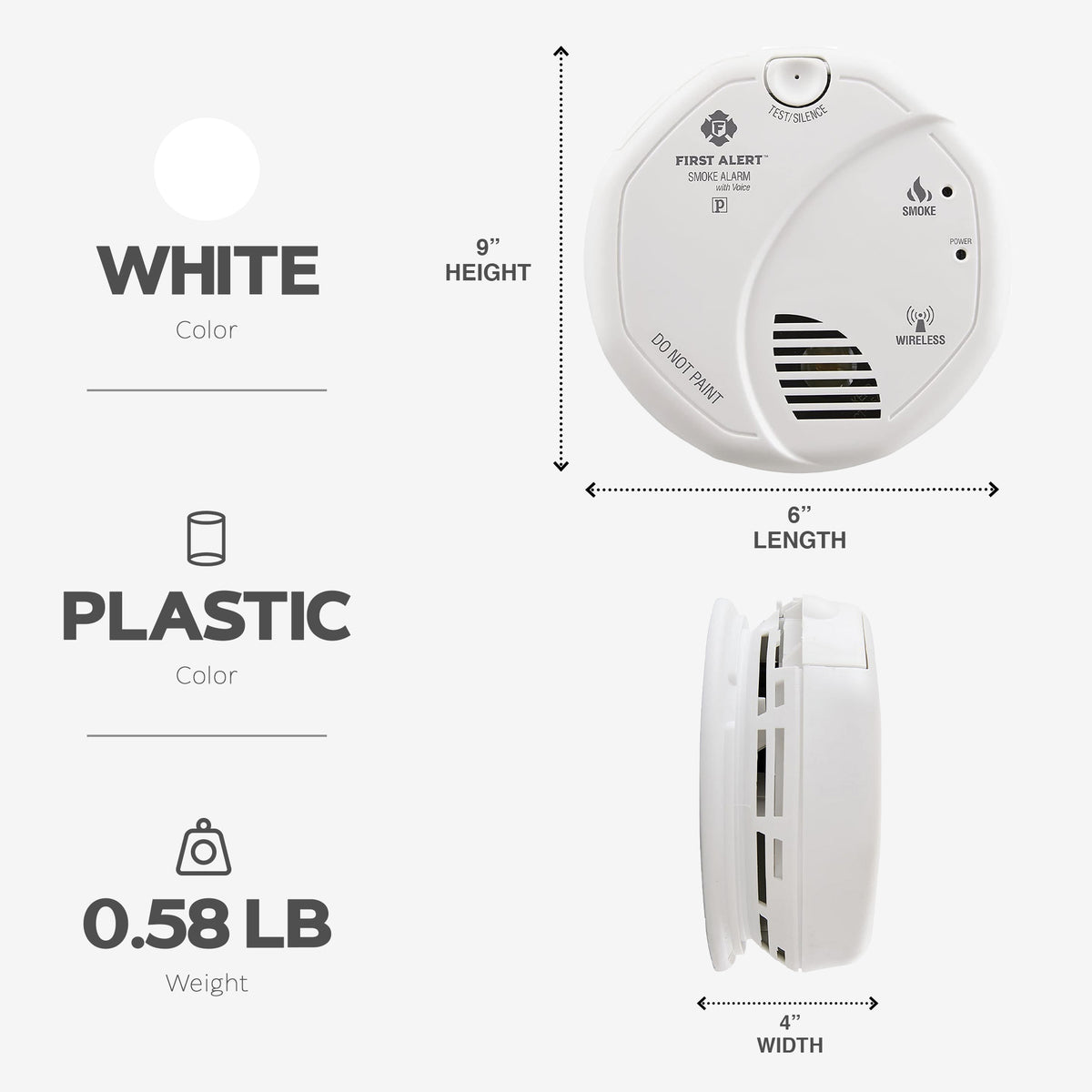 First Alert Smoke and Carbon Monoxide Detector with 120 Volt Battery (Open Box)