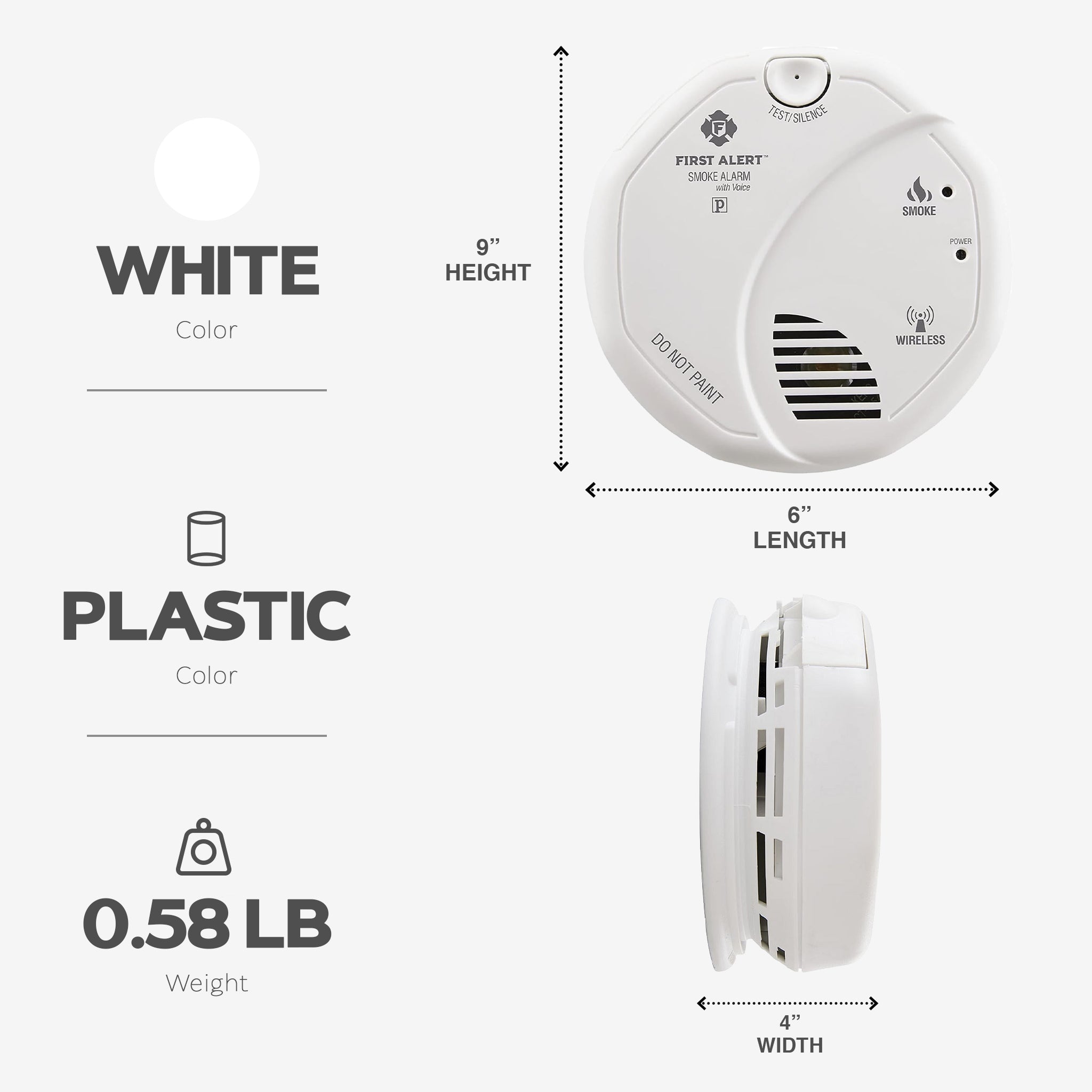 First Alert 2-Pack Smoke and Carbon Monoxide Detector with 120 Volt Battery