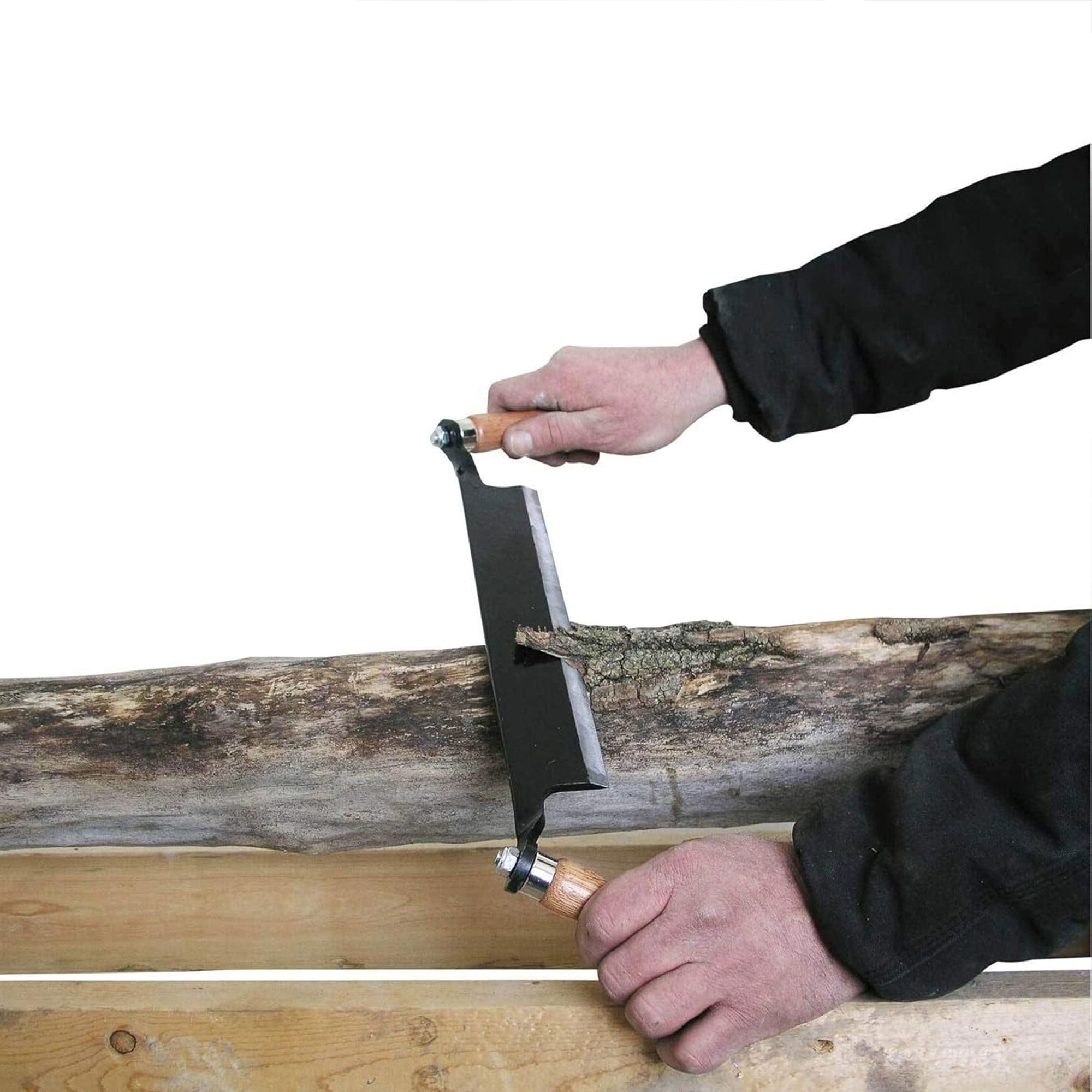 Timber Tuff 8" Straight Draw Shave Tool, Debarking & Woodworking,Black(Open Box) - VMInnovations