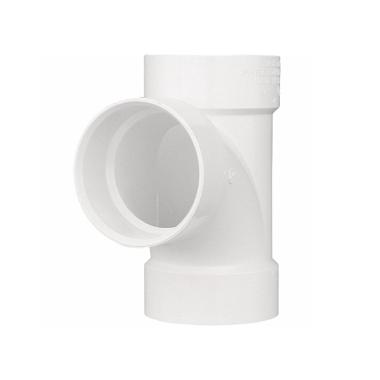 CHARLOTTE PIPE Schedule 40 DWV 6 Inch Non Pressure PVC Pipe Connector, White - VMInnovations