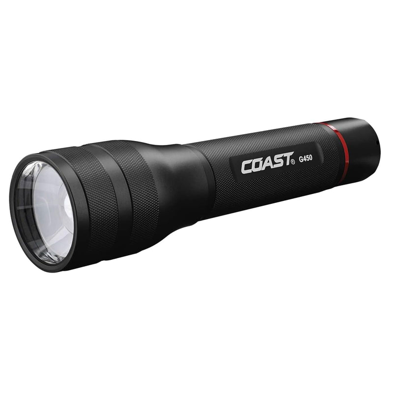 Coast G450 Focusing Flashlight w/Twist Focus & Bulls-Eye Spot Beam Technology