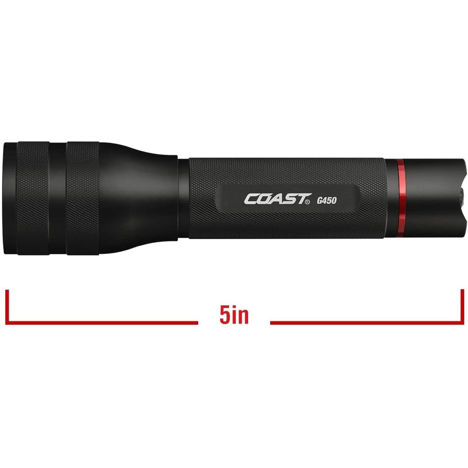Coast G450 Focusing Flashlight w/Twist Focus & Bulls-Eye Spot Beam Technology - VMInnovations