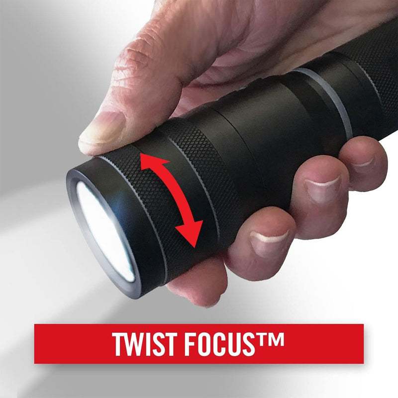 Coast G450 Focusing Flashlight w/Twist Focus & Bulls-Eye Spot Beam Technology