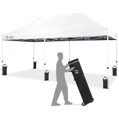 CROWN SHADES 10x20 Pop Up Canopy, Commercial Heavy Duty Tent for Events (Used) - VMInnovations