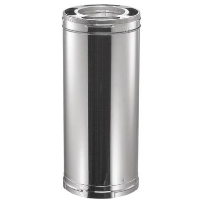 DuraVent DuraPlus Chimney Pipe, Stainless Steel, Double Wall, 6” x 12”(Open Box) - VMInnovations