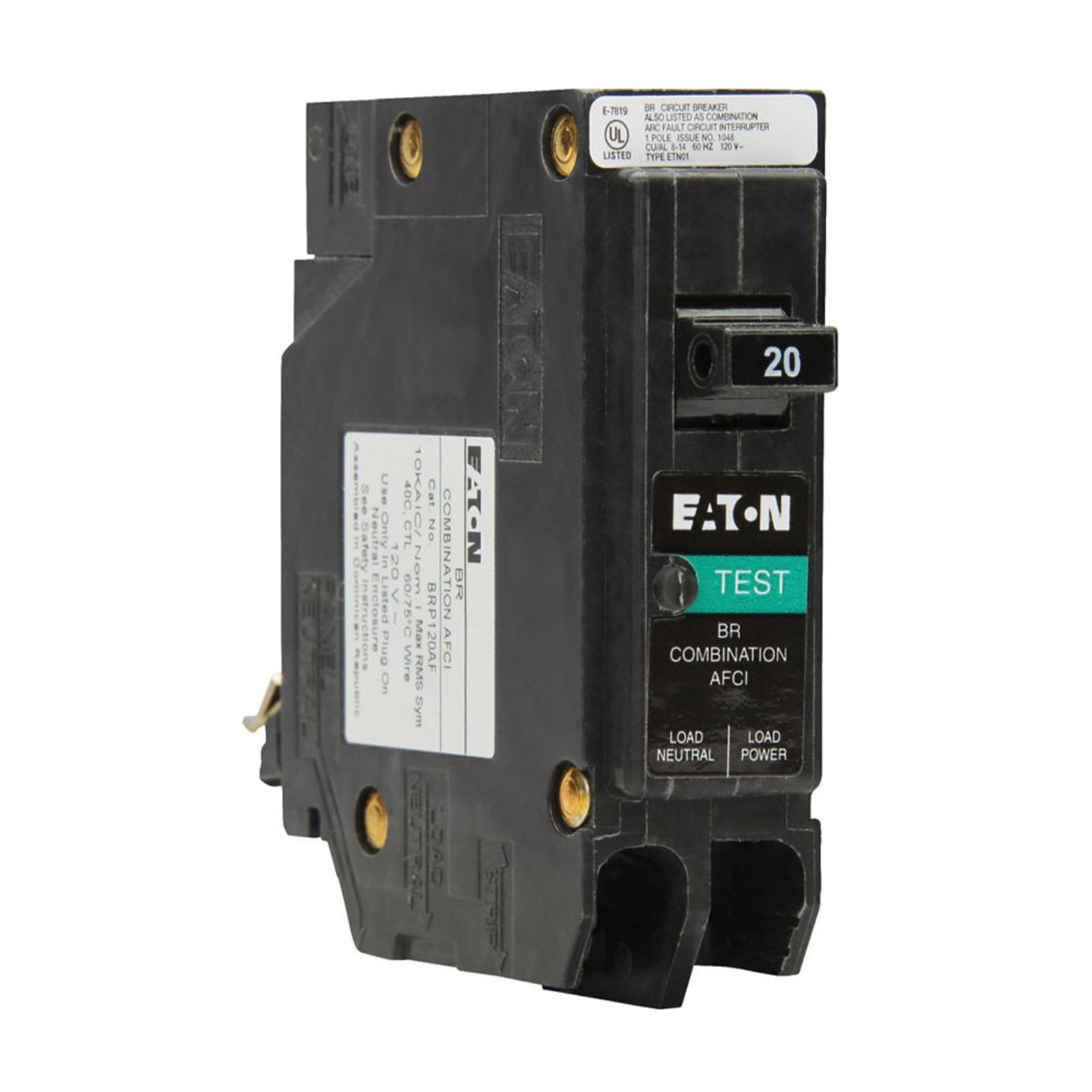 Eaton Circuit Breaker, AFCI, 15 Amp, Arc Fault Protection, Single Pole, Type BR - VMInnovations