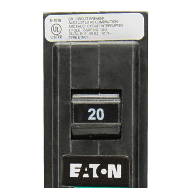 Eaton Breaker, 15 Amp, Arc Fault Protection, Single Pole, Type BR (Open Box)