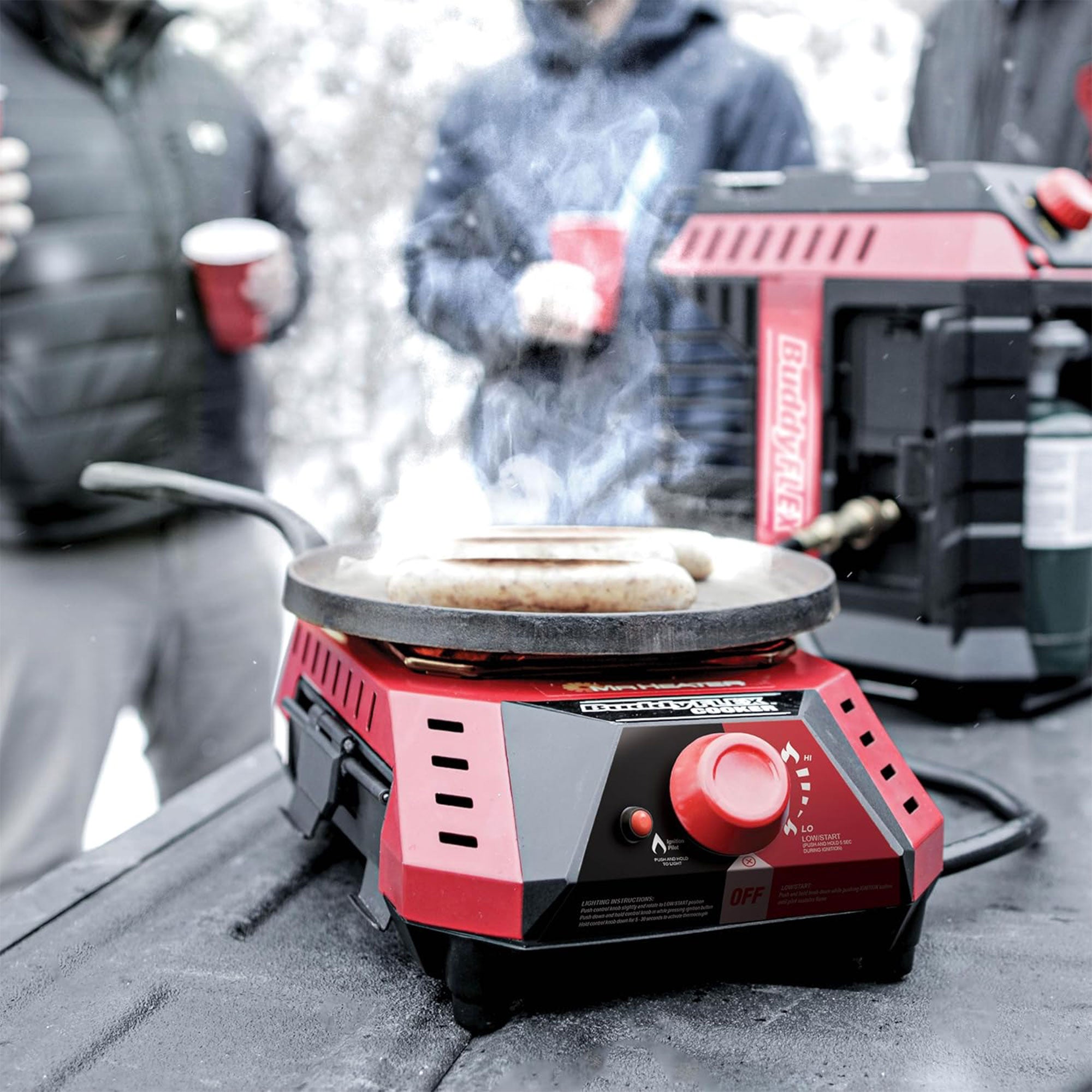 Mr. Heater 2 Pack Buddy FLEX 5K-11K BTU Outdoor Portable Propane Gas Cooker