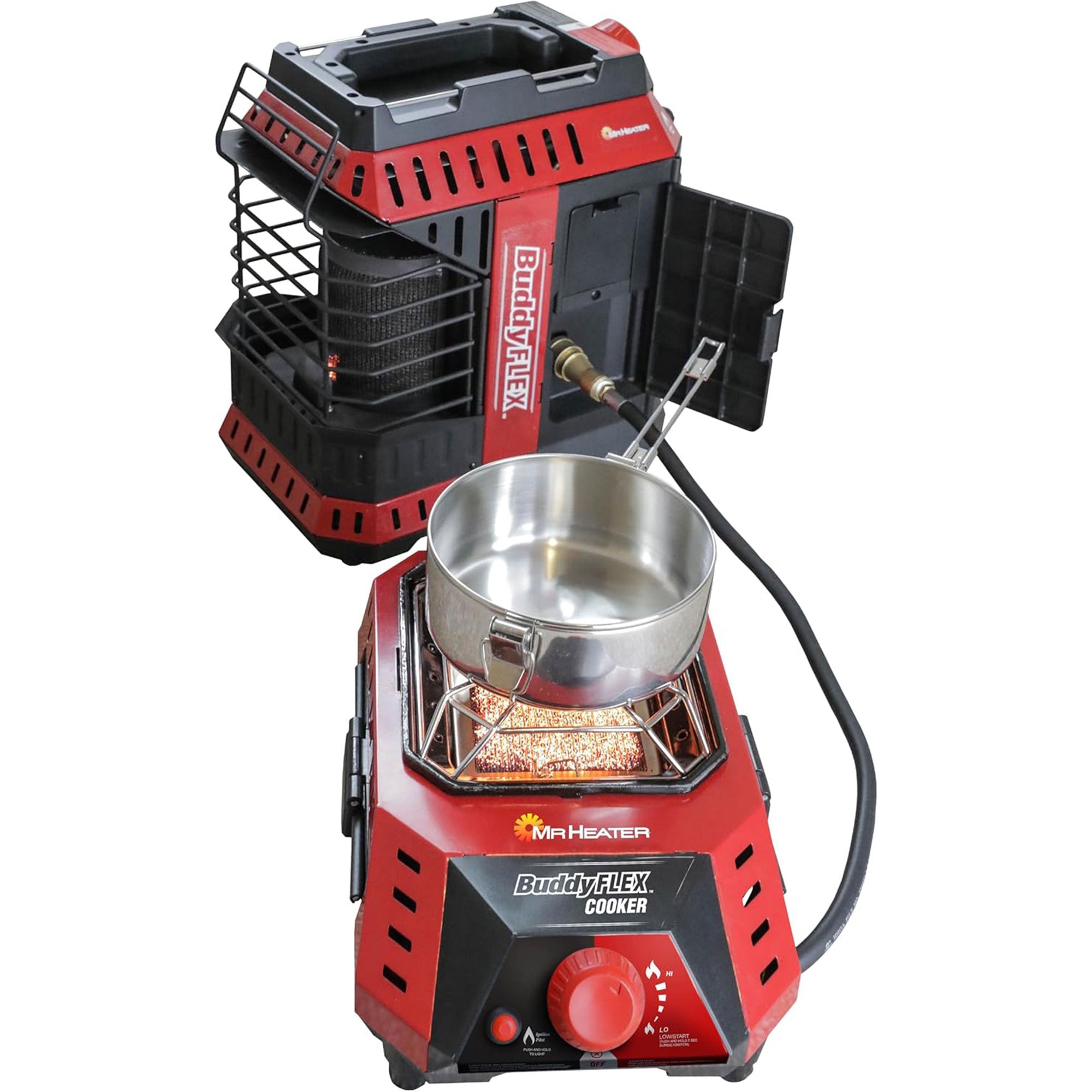Mr. Heater 2 Pack Buddy FLEX 5K-11K BTU Outdoor Portable Propane Gas Cooker